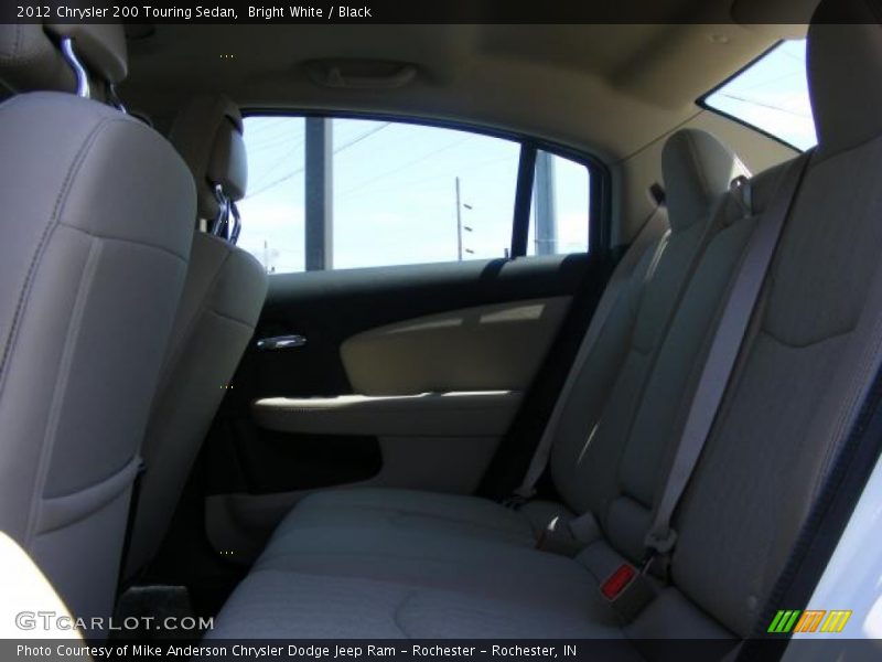 Bright White / Black 2012 Chrysler 200 Touring Sedan