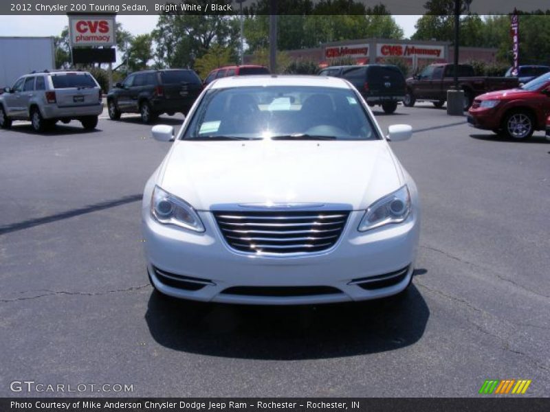 Bright White / Black 2012 Chrysler 200 Touring Sedan