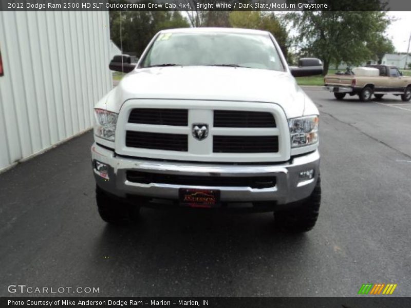 Bright White / Dark Slate/Medium Graystone 2012 Dodge Ram 2500 HD SLT Outdoorsman Crew Cab 4x4
