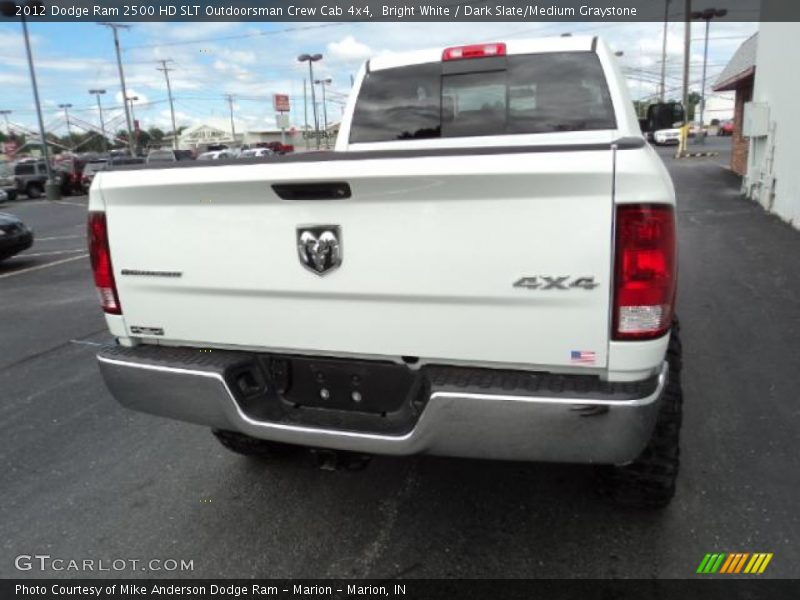 Bright White / Dark Slate/Medium Graystone 2012 Dodge Ram 2500 HD SLT Outdoorsman Crew Cab 4x4