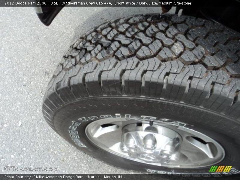Bright White / Dark Slate/Medium Graystone 2012 Dodge Ram 2500 HD SLT Outdoorsman Crew Cab 4x4