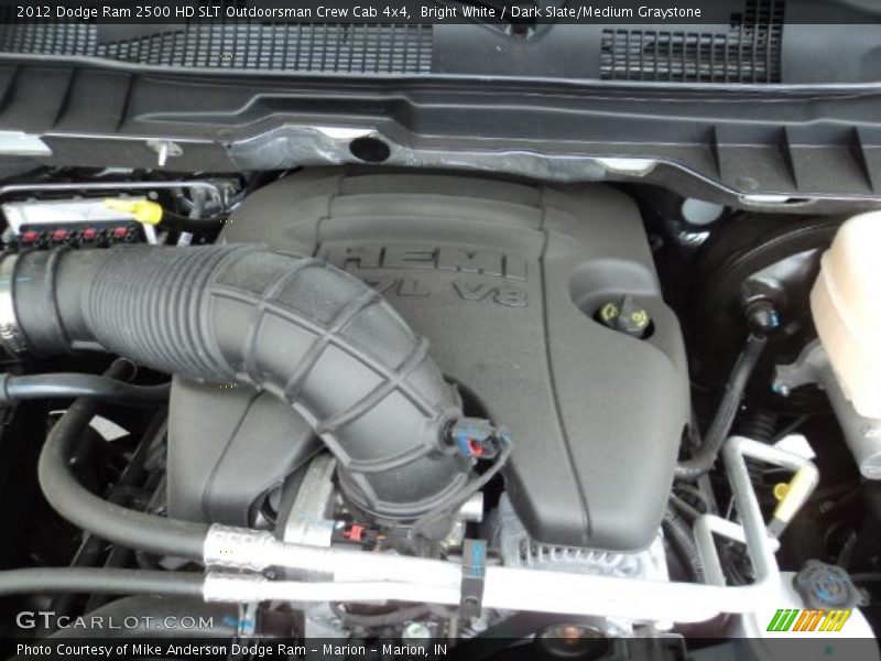 Bright White / Dark Slate/Medium Graystone 2012 Dodge Ram 2500 HD SLT Outdoorsman Crew Cab 4x4