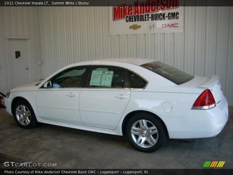 Summit White / Ebony 2012 Chevrolet Impala LT