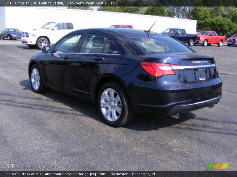 Blackberry Pearl Coat / Black 2012 Chrysler 200 Touring Sedan