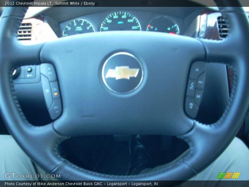 Summit White / Ebony 2012 Chevrolet Impala LT