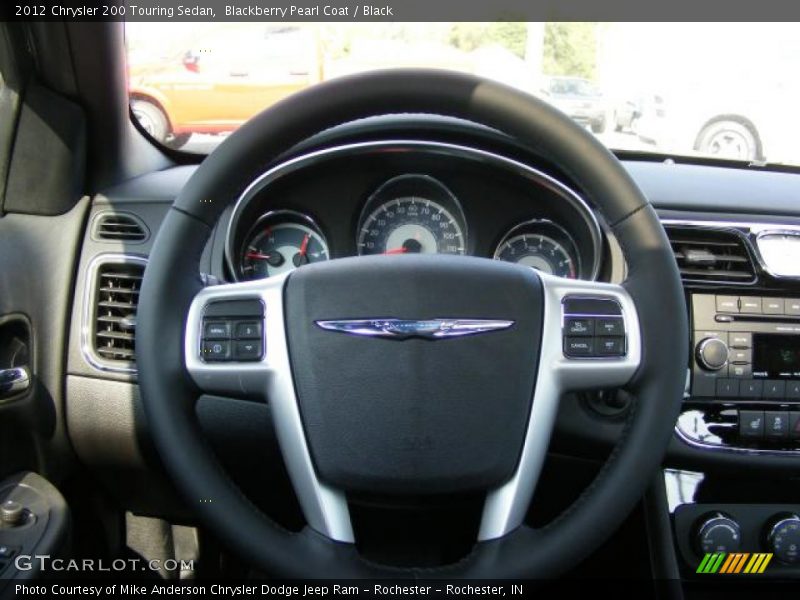 Blackberry Pearl Coat / Black 2012 Chrysler 200 Touring Sedan