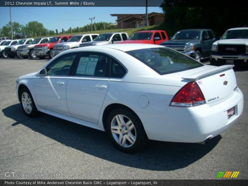 Summit White / Ebony 2012 Chevrolet Impala LT