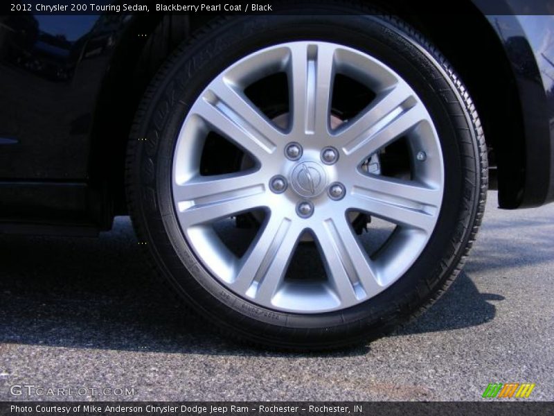 Blackberry Pearl Coat / Black 2012 Chrysler 200 Touring Sedan