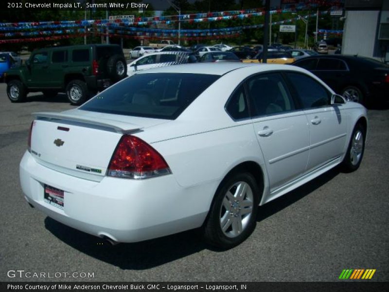 Summit White / Ebony 2012 Chevrolet Impala LT
