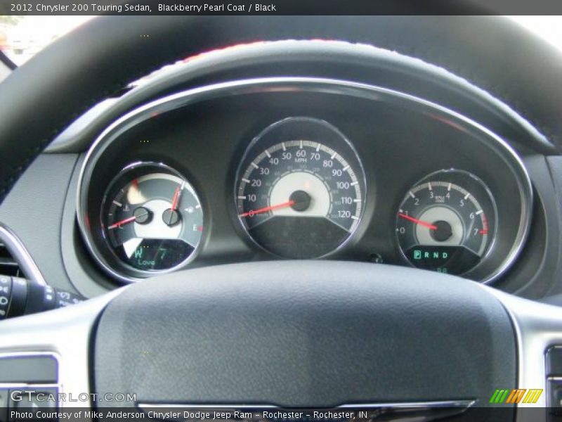 Blackberry Pearl Coat / Black 2012 Chrysler 200 Touring Sedan