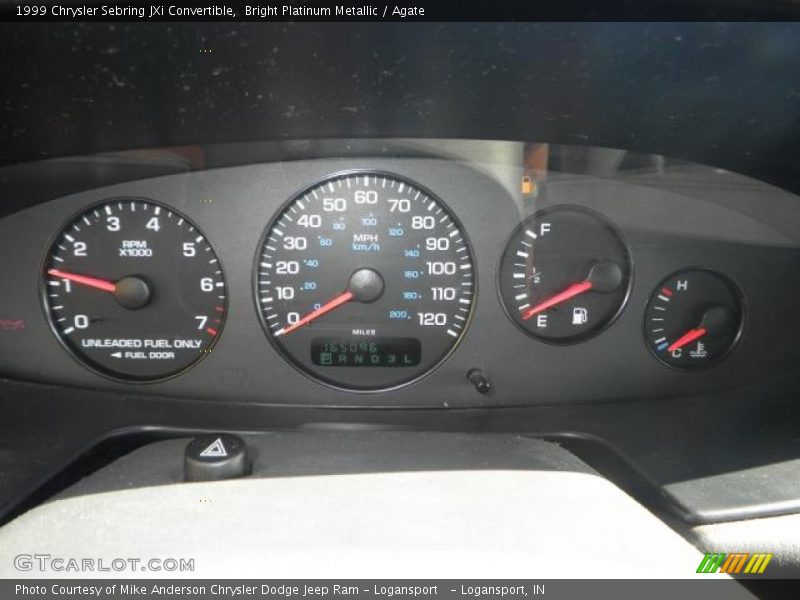Bright Platinum Metallic / Agate 1999 Chrysler Sebring JXi Convertible