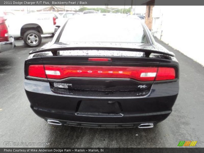 Blackberry Pearl / Black 2011 Dodge Charger R/T Plus