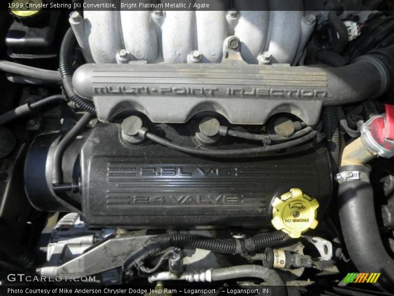 Bright Platinum Metallic / Agate 1999 Chrysler Sebring JXi Convertible