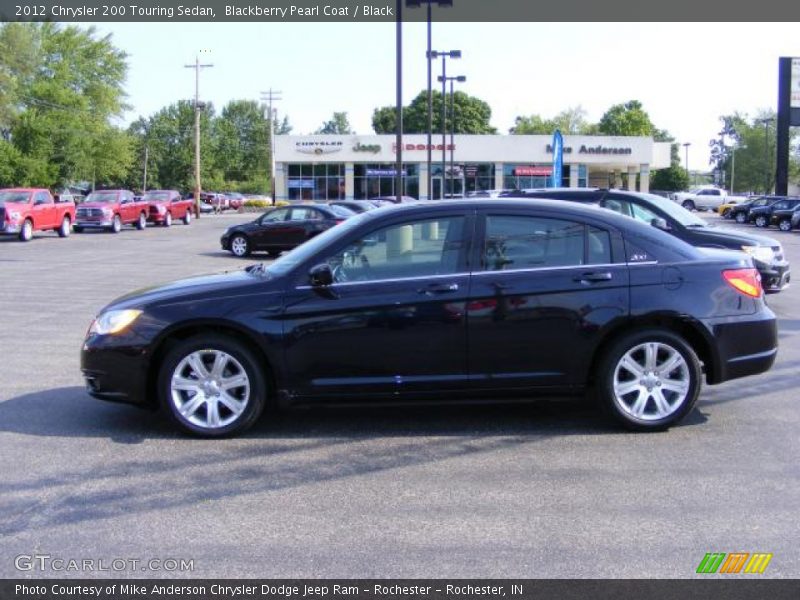 Blackberry Pearl Coat / Black 2012 Chrysler 200 Touring Sedan