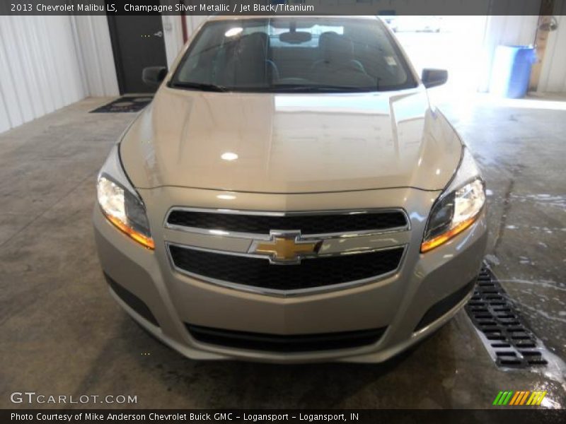 Champagne Silver Metallic / Jet Black/Titanium 2013 Chevrolet Malibu LS
