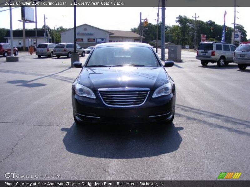 Blackberry Pearl Coat / Black 2012 Chrysler 200 Touring Sedan