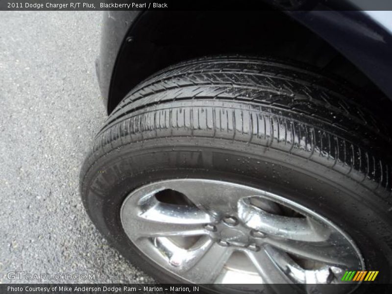 Blackberry Pearl / Black 2011 Dodge Charger R/T Plus