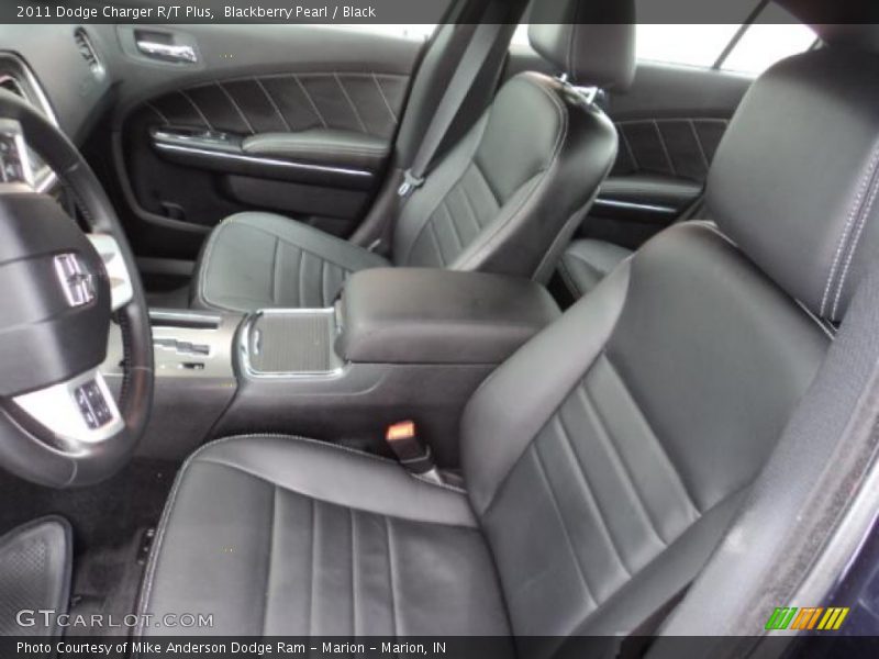 Blackberry Pearl / Black 2011 Dodge Charger R/T Plus