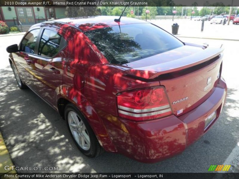 Inferno Red Crystal Pearl / Dark Khaki/Light Graystone 2010 Dodge Avenger R/T