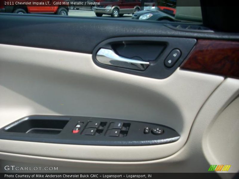 Gold Mist Metallic / Neutral 2011 Chevrolet Impala LT