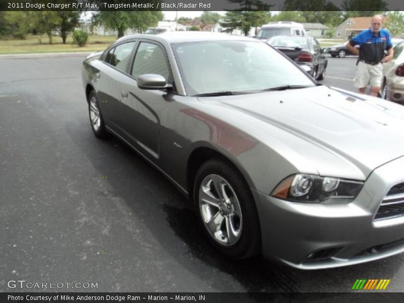 Tungsten Metallic / Black/Radar Red 2011 Dodge Charger R/T Max
