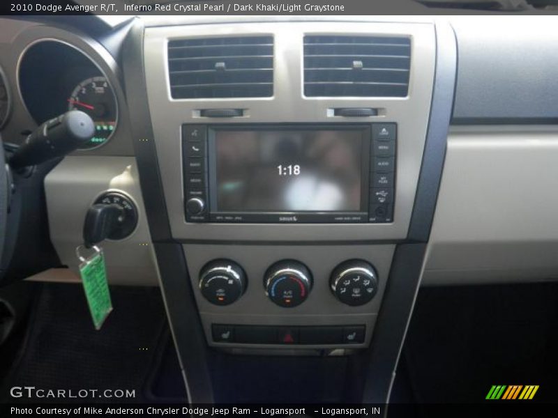 Inferno Red Crystal Pearl / Dark Khaki/Light Graystone 2010 Dodge Avenger R/T
