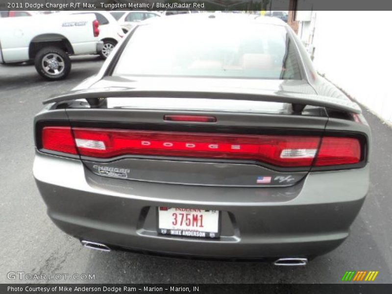Tungsten Metallic / Black/Radar Red 2011 Dodge Charger R/T Max