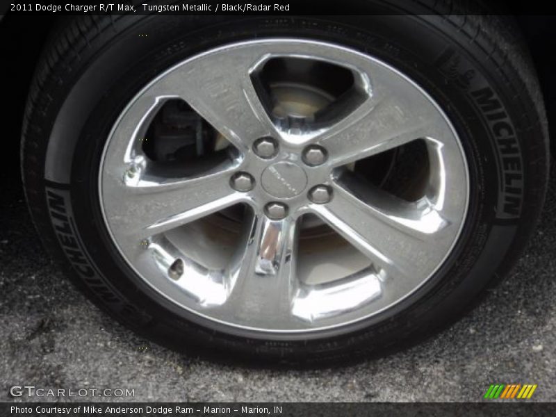 Tungsten Metallic / Black/Radar Red 2011 Dodge Charger R/T Max