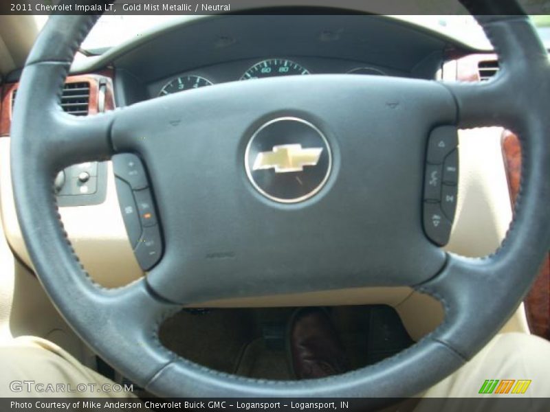 Gold Mist Metallic / Neutral 2011 Chevrolet Impala LT