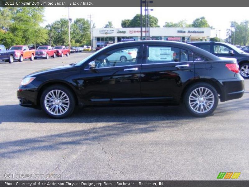 Black / Black 2012 Chrysler 200 Limited Sedan