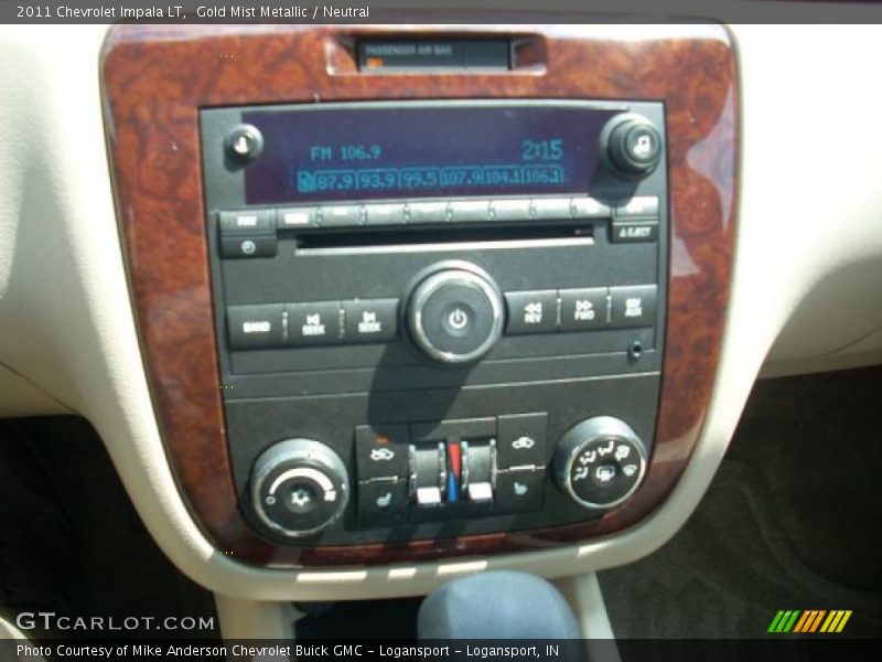 Gold Mist Metallic / Neutral 2011 Chevrolet Impala LT