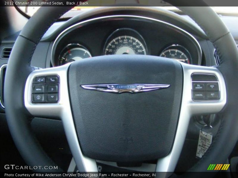 Black / Black 2012 Chrysler 200 Limited Sedan