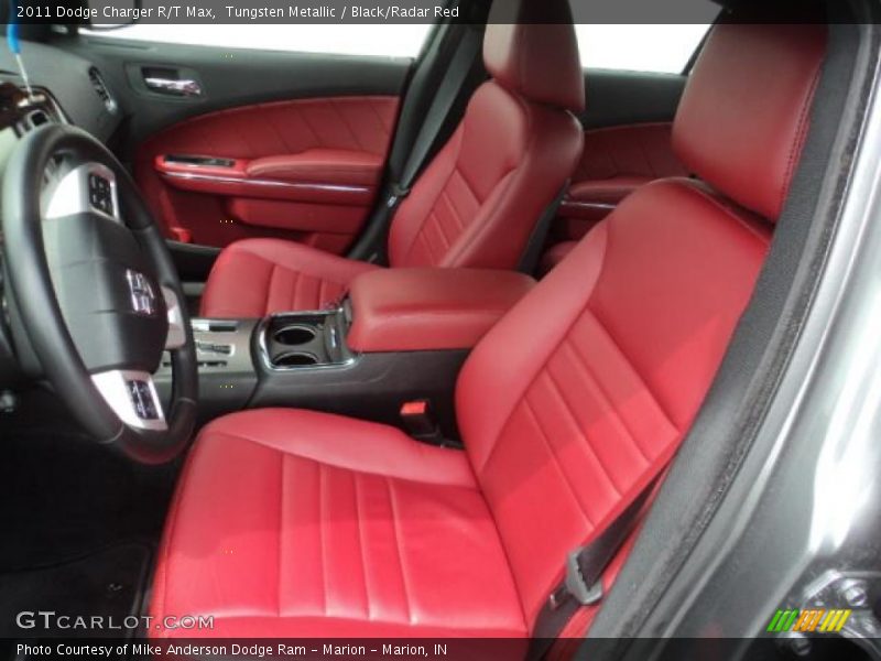 Tungsten Metallic / Black/Radar Red 2011 Dodge Charger R/T Max