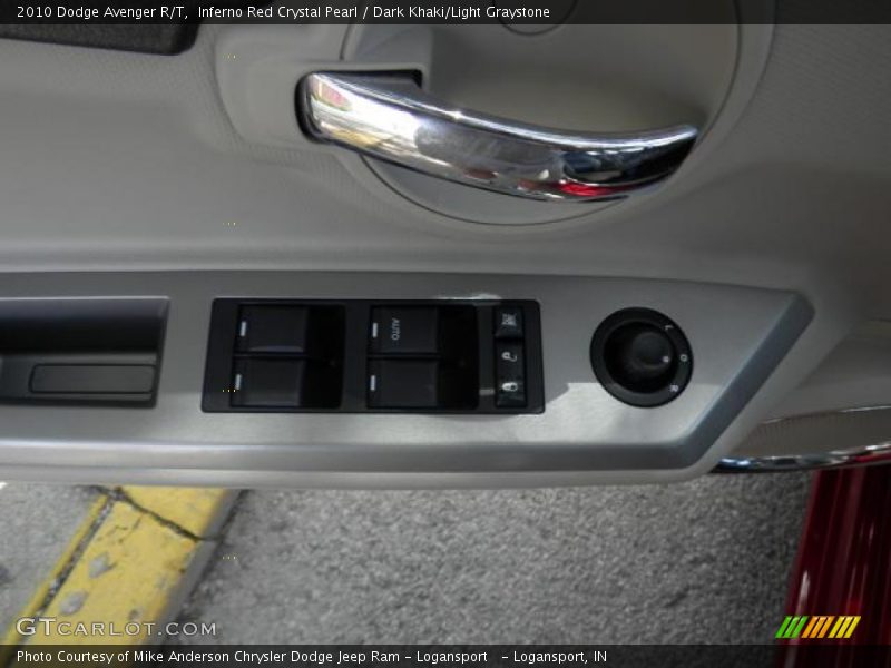 Inferno Red Crystal Pearl / Dark Khaki/Light Graystone 2010 Dodge Avenger R/T