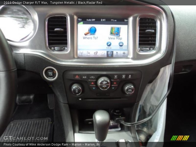 Tungsten Metallic / Black/Radar Red 2011 Dodge Charger R/T Max