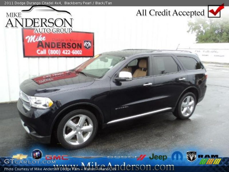 Blackberry Pearl / Black/Tan 2011 Dodge Durango Citadel 4x4