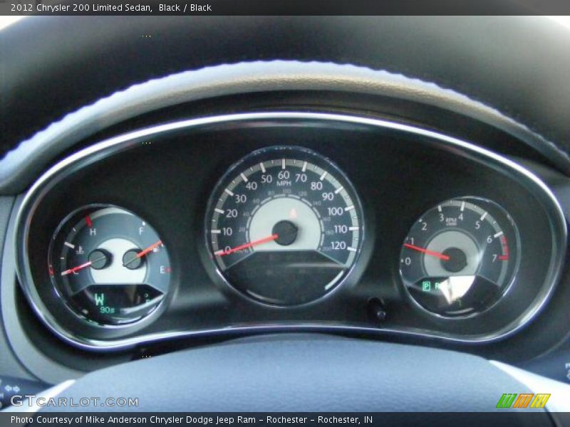 Black / Black 2012 Chrysler 200 Limited Sedan