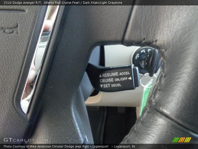 Inferno Red Crystal Pearl / Dark Khaki/Light Graystone 2010 Dodge Avenger R/T