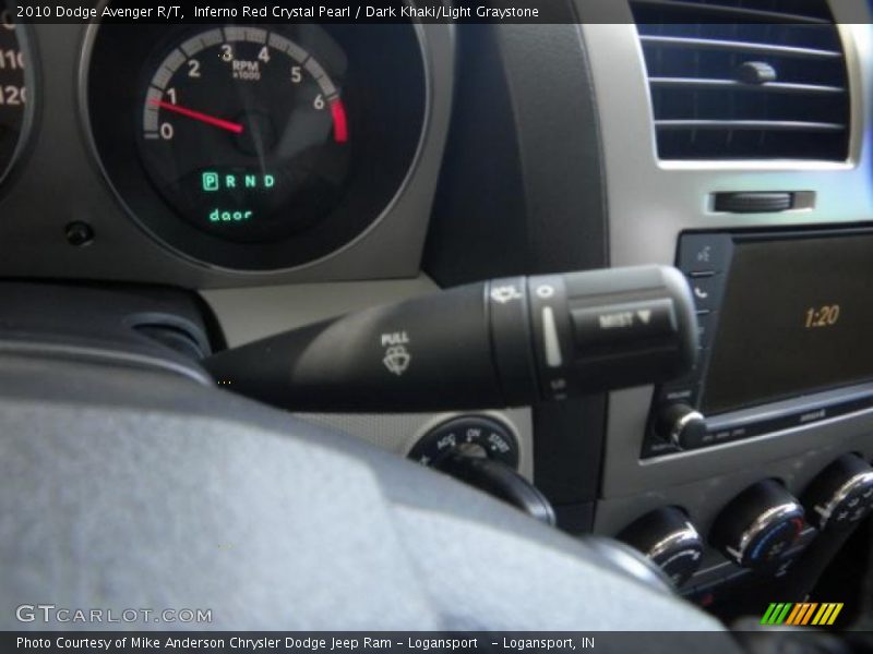 Inferno Red Crystal Pearl / Dark Khaki/Light Graystone 2010 Dodge Avenger R/T