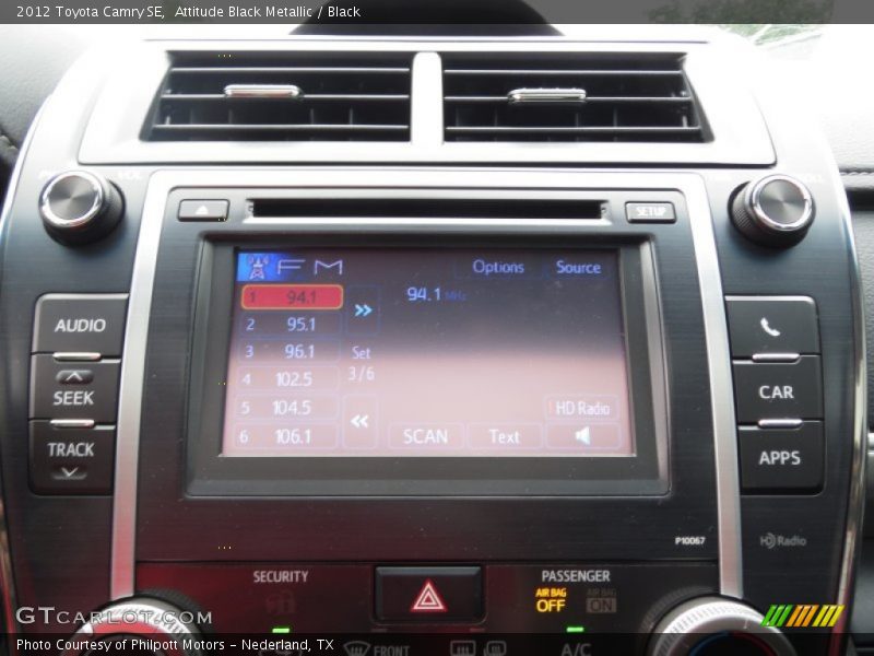 Attitude Black Metallic / Black 2012 Toyota Camry SE