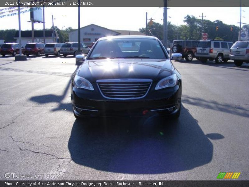 Black / Black 2012 Chrysler 200 Limited Sedan