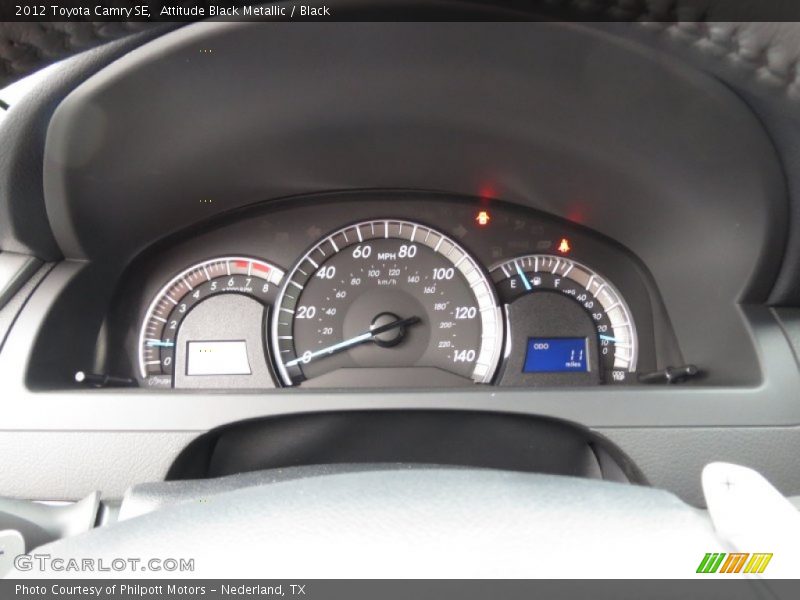 Attitude Black Metallic / Black 2012 Toyota Camry SE
