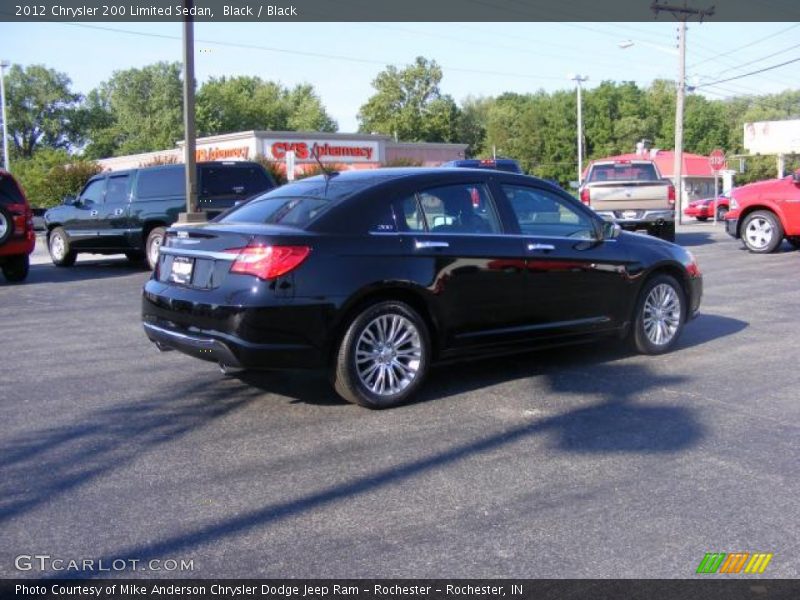 Black / Black 2012 Chrysler 200 Limited Sedan
