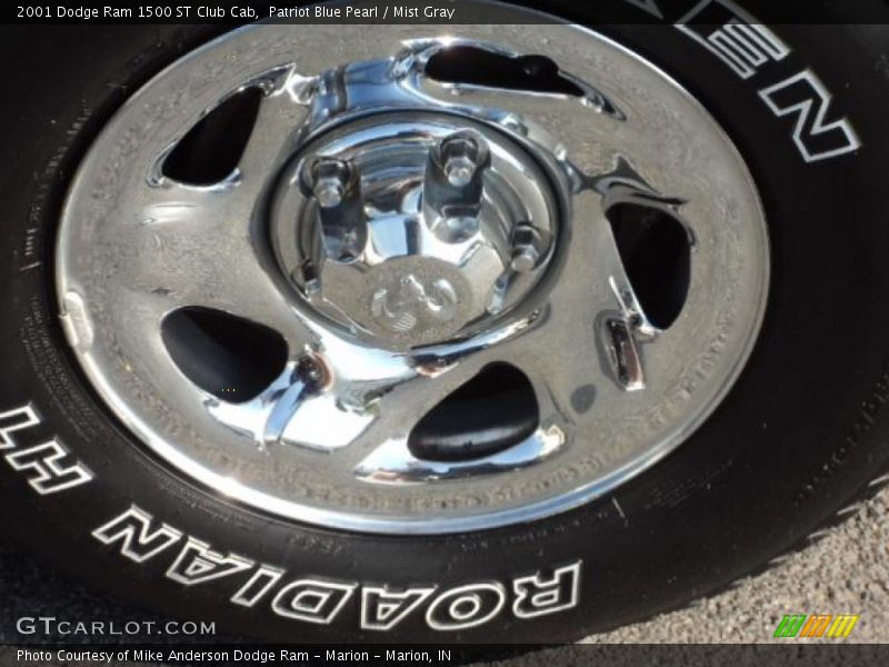 Patriot Blue Pearl / Mist Gray 2001 Dodge Ram 1500 ST Club Cab