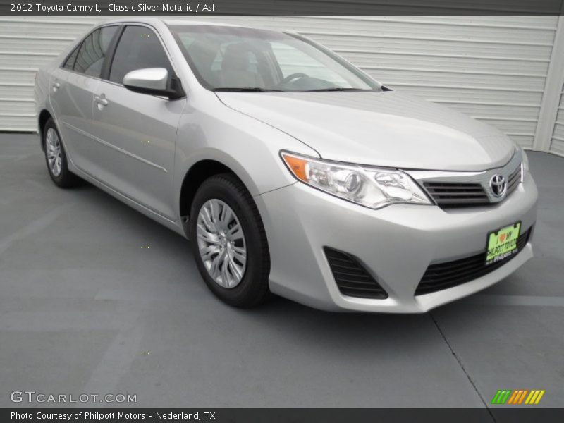Classic Silver Metallic / Ash 2012 Toyota Camry L