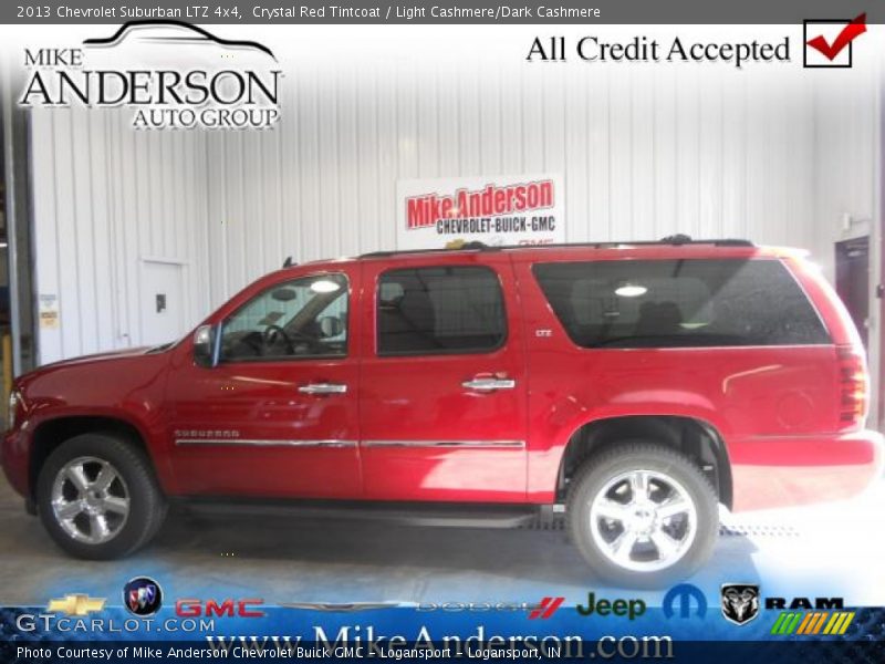 Crystal Red Tintcoat / Light Cashmere/Dark Cashmere 2013 Chevrolet Suburban LTZ 4x4