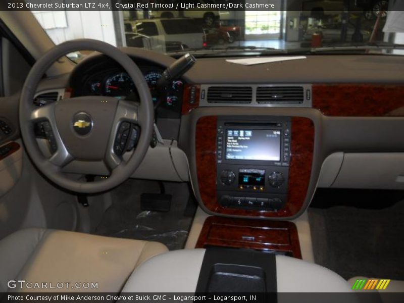 Crystal Red Tintcoat / Light Cashmere/Dark Cashmere 2013 Chevrolet Suburban LTZ 4x4