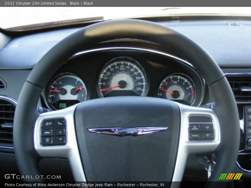 Black / Black 2012 Chrysler 200 Limited Sedan