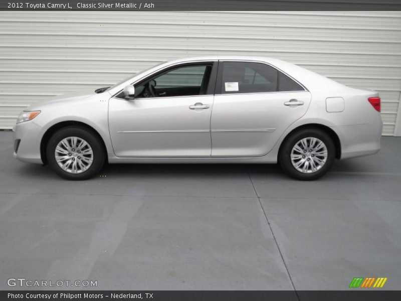 Classic Silver Metallic / Ash 2012 Toyota Camry L
