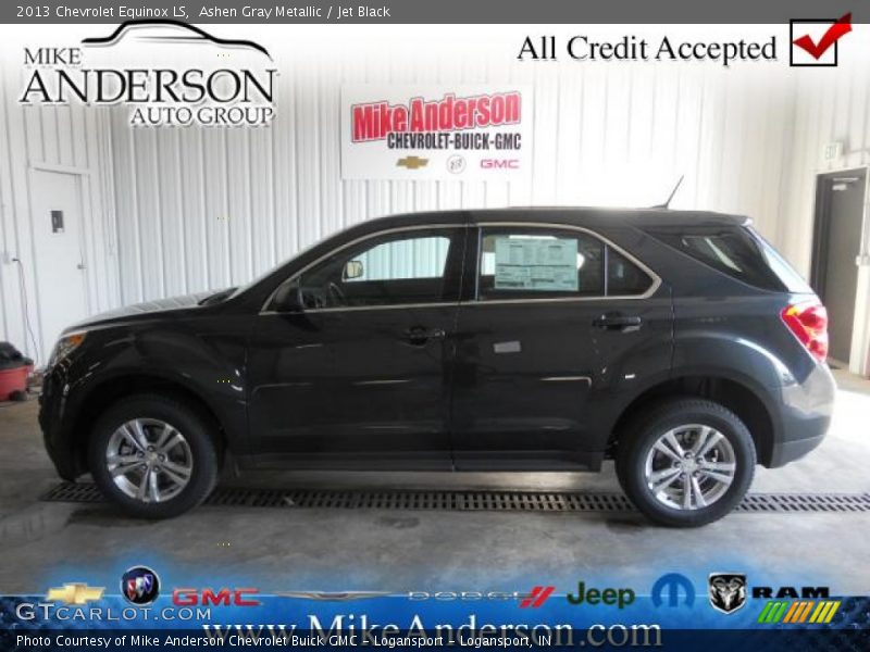 Ashen Gray Metallic / Jet Black 2013 Chevrolet Equinox LS